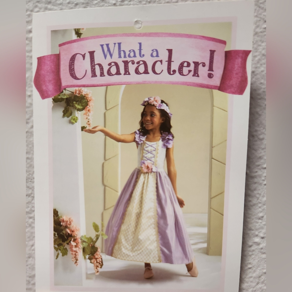 Purple and White Princess Dress